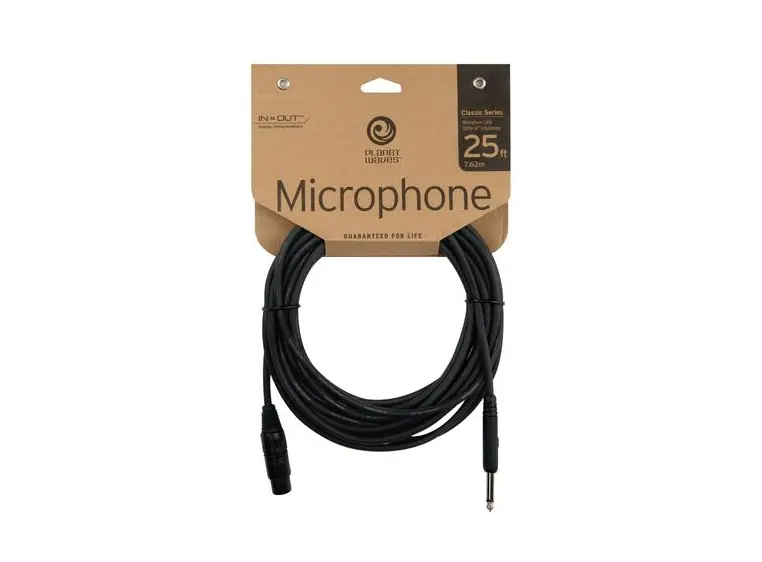 Planet Waves PW-CGMIC-25 Classic Mic.Kabel XLR-JACK HAN 7,5m 